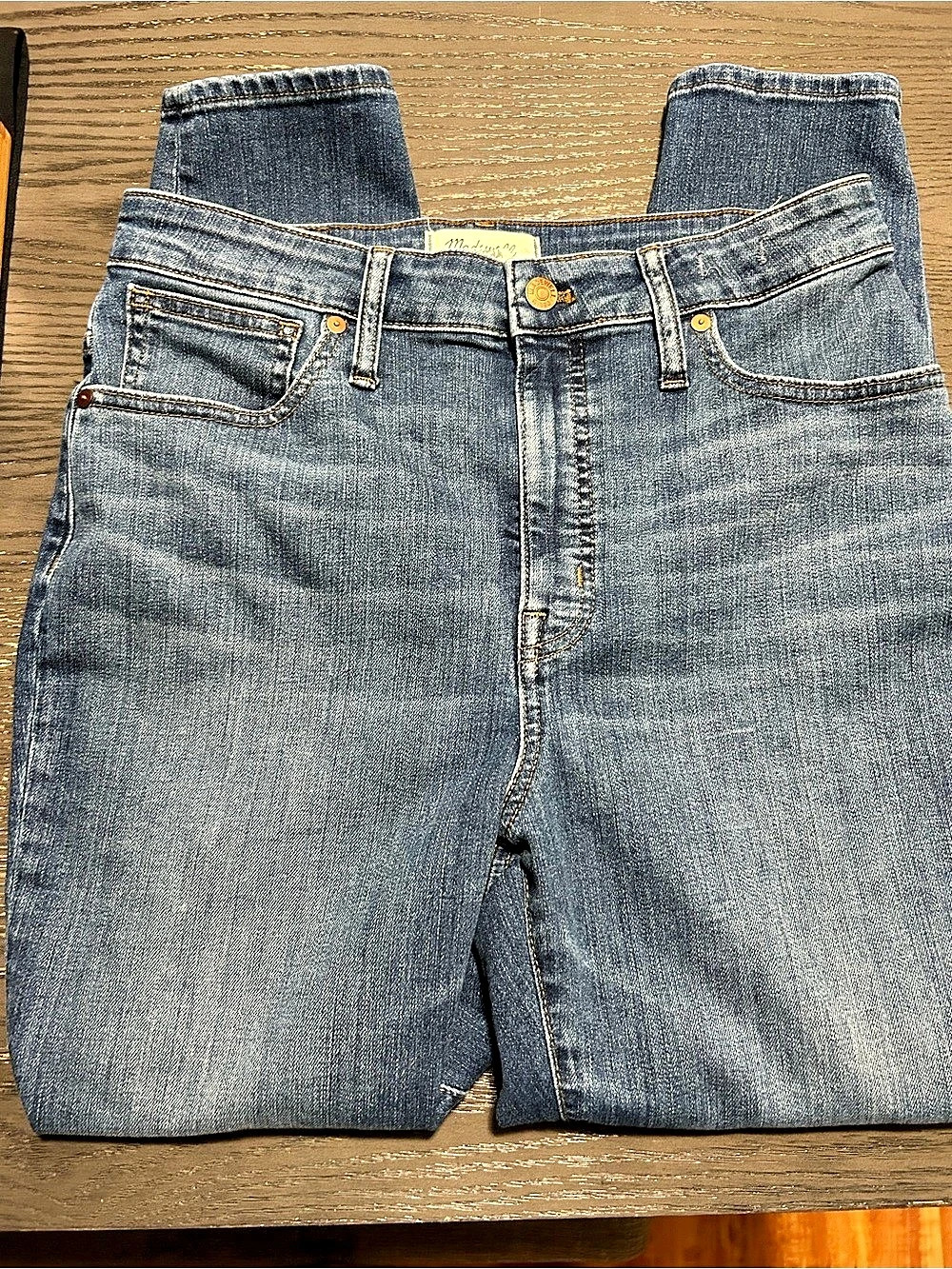 Madewell Curvy High-Rise Skinny Crop High-Rise Skinny Crop Jeans Blue Waist 8